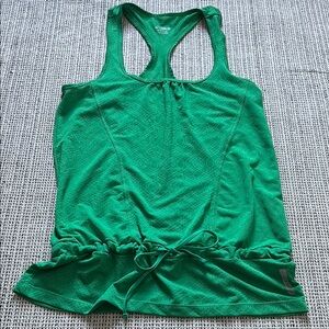 ASICS WOMEN'S GREEN SLEEVELESS RACERBACK LACOMBE TANK TOP SZ Medium